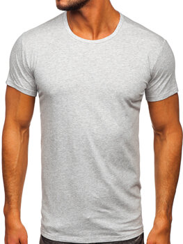 Tee-shirt sans imprimé pour homme gris clair Bolf 2005-1