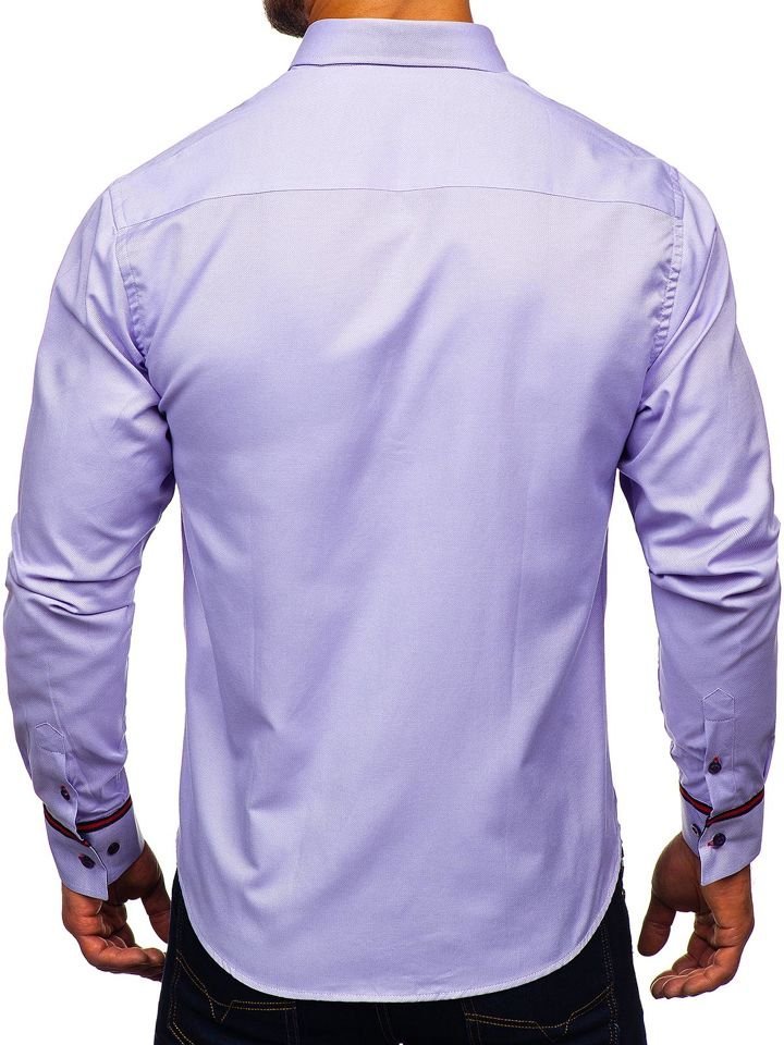 chemise violette homme