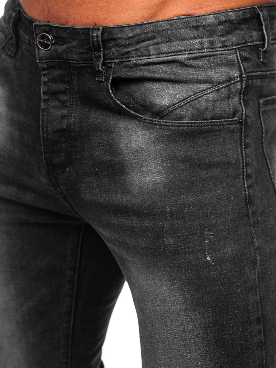 Men's Jeans Regular Fit Black Bolf MP010N