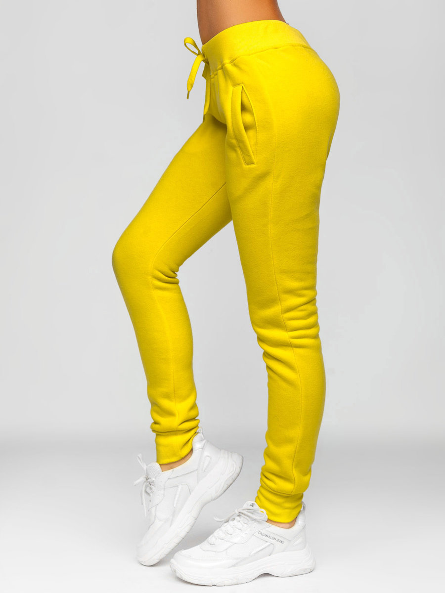 Pantalon sportif pour femme jaune Bolf CK 01 28