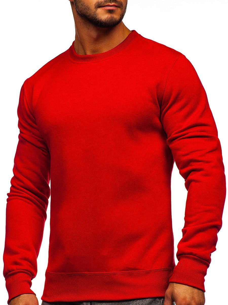 Sweat-shirt pour homme sans capuche camel Bolf 2001