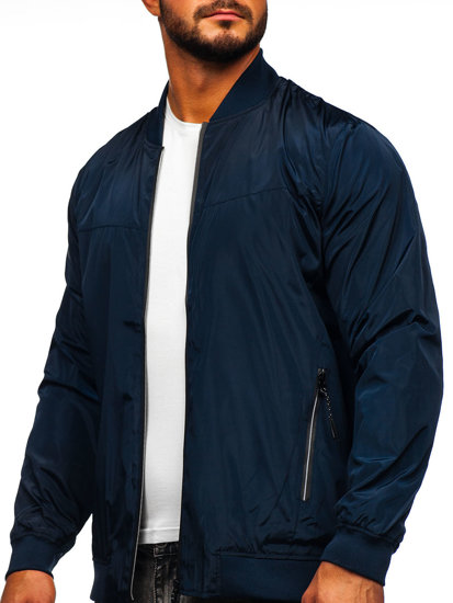 Blouson à mi-saison pour homme Bolf W3909 bleu foncé