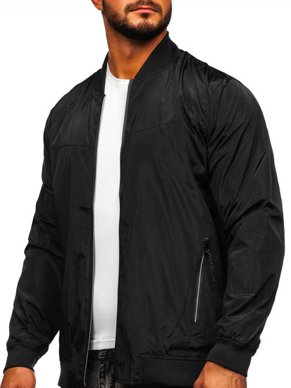 Blouson à mi-saison pour homme Bolf W3909 noir-rouge