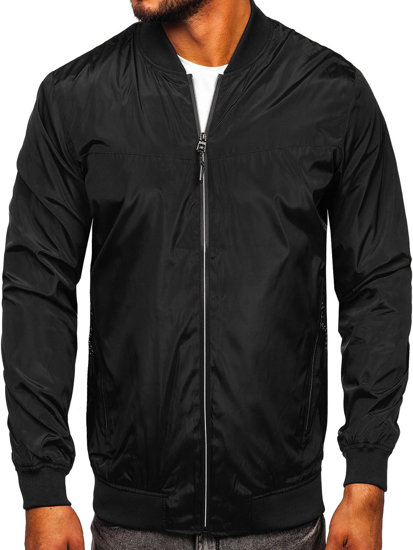 Blouson à mi-saison pour homme Bolf W3909 noir-rouge