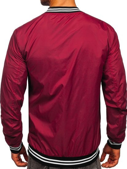 Blouson bomber de transition bordeaux pour homme Bolf M10298