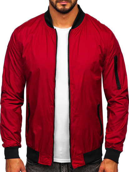 Blouson bomber de transition pour homme bordeaux Bolf 5M708