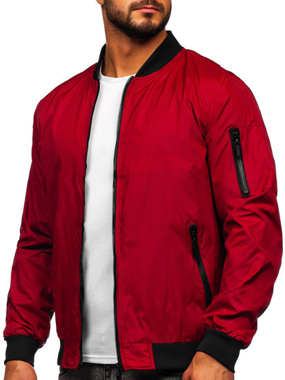 Blouson bomber de transition pour homme bordeaux Bolf 5M708