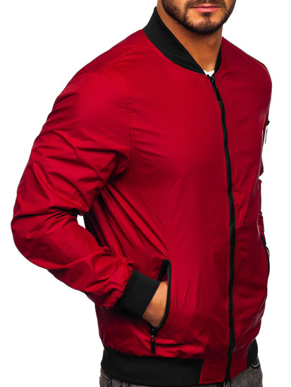 Blouson bomber de transition pour homme bordeaux Bolf 5M708