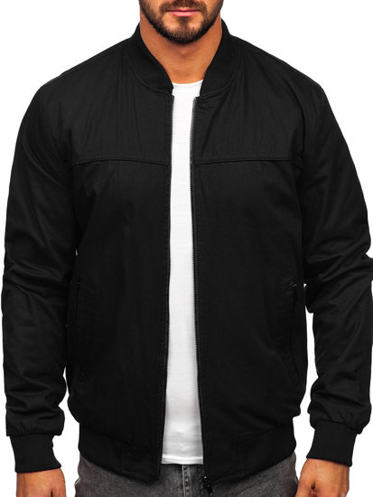 Blouson bomber de transition réversible pour homme noir Bolf 84M3005