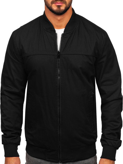 Blouson bomber de transition réversible pour homme noir Bolf 84M3005