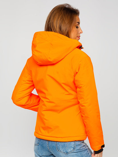 Blouson de sport d'hiver pour femme orange Bolf HH012A