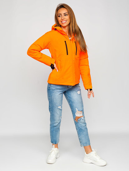 Blouson de sport d'hiver pour femme orange Bolf HH012A