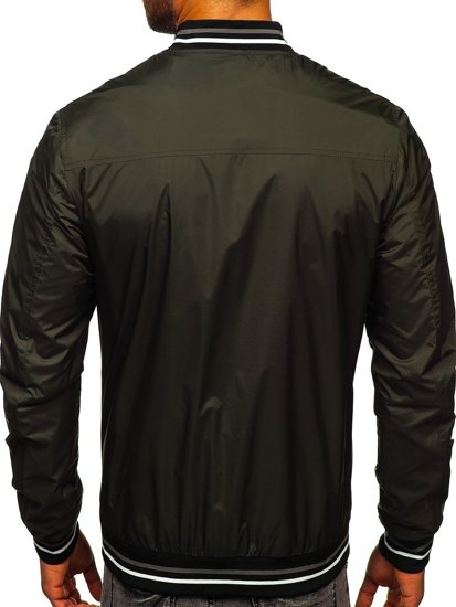 Blouson de transition bomber pour homme kaki Bolf 6523  