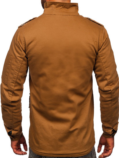 Blouson de transition en coton pour homme camel Bolf 10290