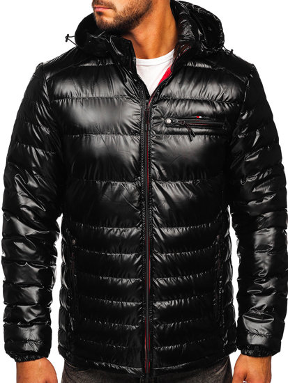 Blouson de transition matelassé de sport pour homme noir Bolf 2147