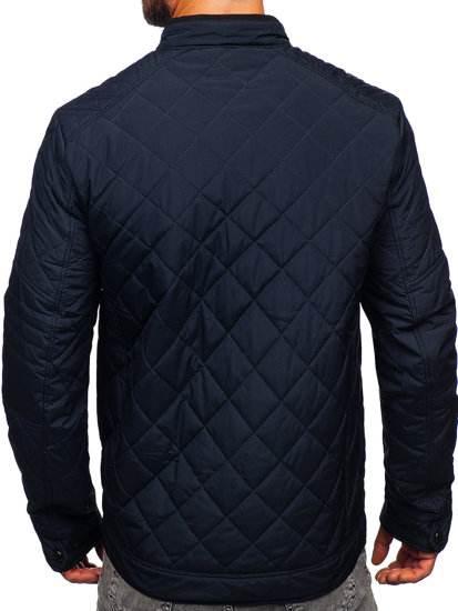 Blouson de transition matelassé pour homme bleu foncé Bolf 22M306