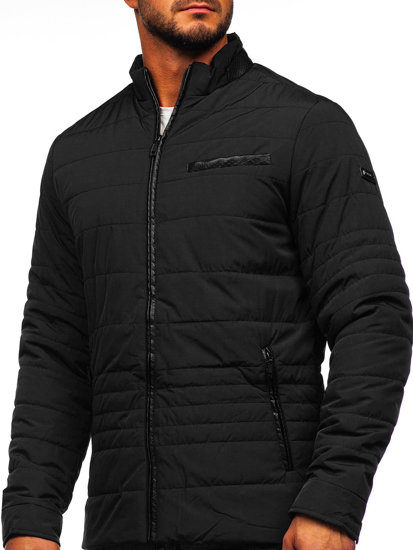 Blouson de transition matelassé pour homme noir Bolf 22M12