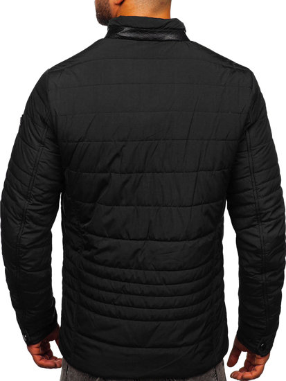 Blouson de transition matelassé pour homme noir Bolf 22M12