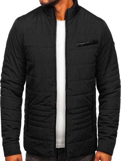 Blouson de transition matelassé pour homme noir Bolf 22M12