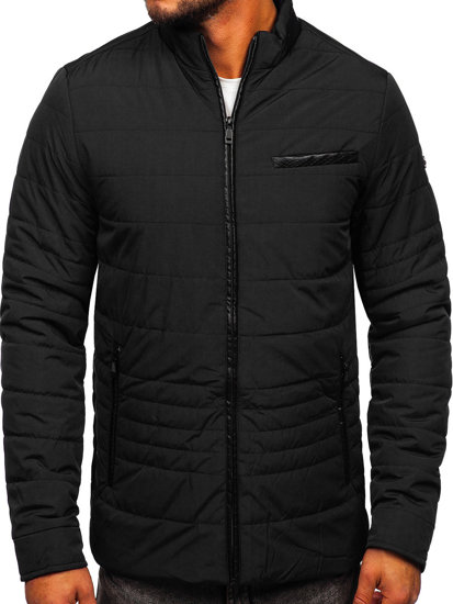 Blouson de transition matelassé pour homme noir Bolf 22M12