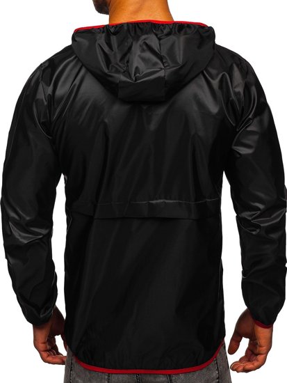 Blouson de transition noir pour homme sportif à capuche BOLF 5061 