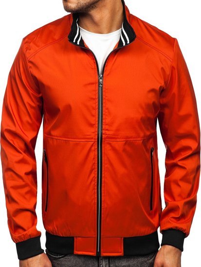 Blouson de transition orange pour homme Bolf 6782    