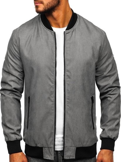 Blouson de transition pour homme bomber gris Bolf 6120