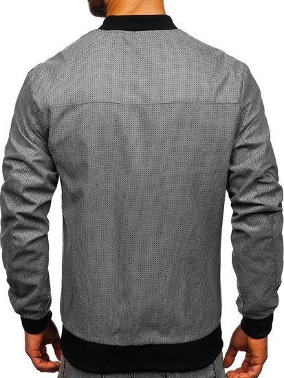 Blouson de transition pour homme bomber gris Bolf 6120