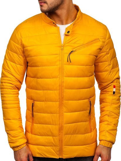 Blouson de transition pour homme jaune Bolf M13006