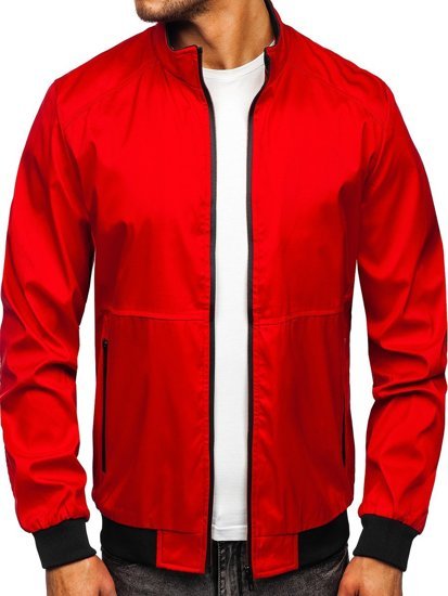 Blouson de transition rouge pour homme Bolf 6782    