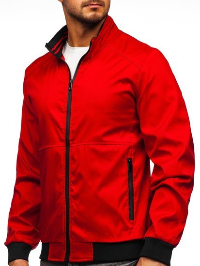 Blouson de transition rouge pour homme Bolf 6782    