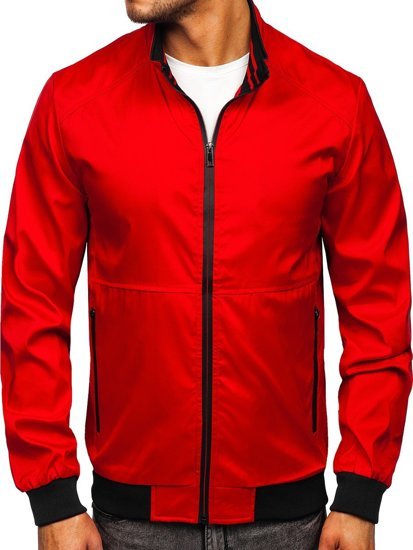 Blouson de transition rouge pour homme Bolf 6782    