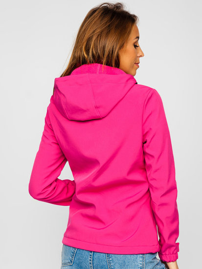 Blouson de transition softshell pour femme rose Bolf HH028  