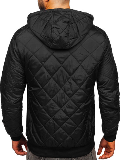 Blouson de transition sportif pour homme noir Bolf MY21