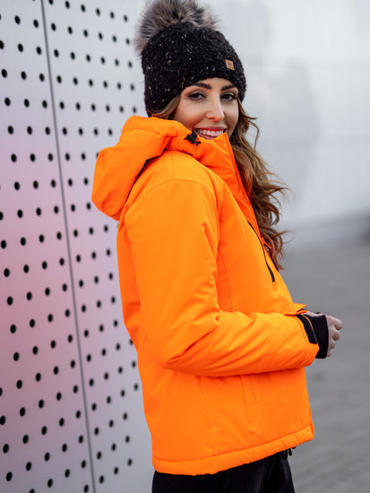 Blouson d'hiver de sport pour femme orange Bolf HH012