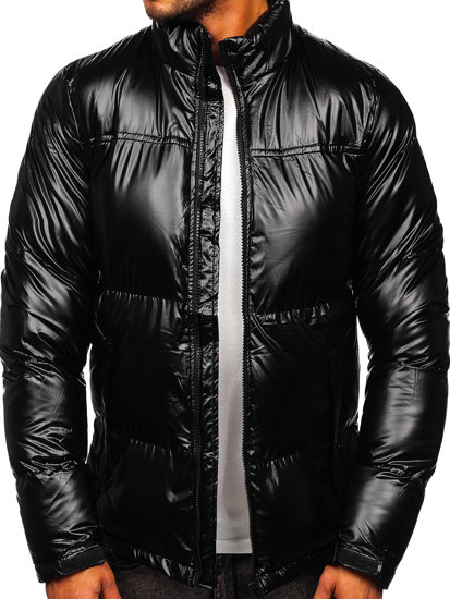 Blouson d'hiver matelassé pour homme noir Bolf 1188