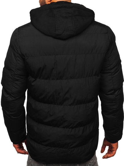 Blouson d'hiver matelassé pour homme noir Bolf 27M8112