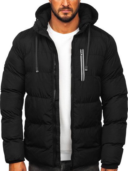 Blouson d'hiver matelassé pour homme noir Bolf 27M8112