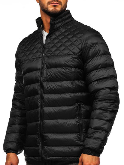 Blouson d'hiver matelassé pour homme noir Bolf 5M515