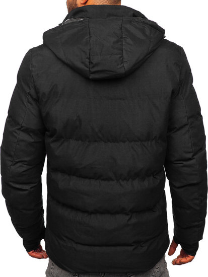 Blouson d'hiver matelassé pour homme noir Bolf 5M756