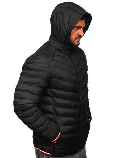 Blouson d'hiver matelassé pour homme noir Bolf 5M765