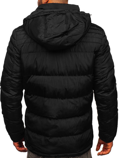 Blouson d'hiver matelassé pour homme noir Bolf 7M806