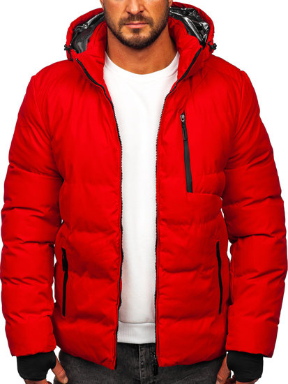 Blouson d'hiver matelassé pour homme rouge Bolf 5M756