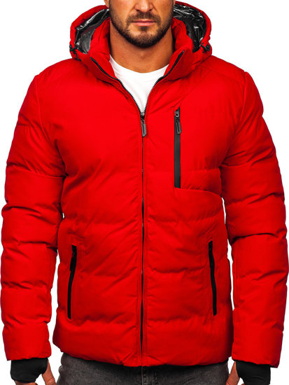 Blouson d'hiver matelassé pour homme rouge Bolf 5M756