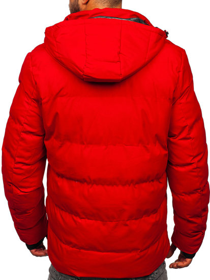 Blouson d'hiver matelassé pour homme rouge Bolf 5M756