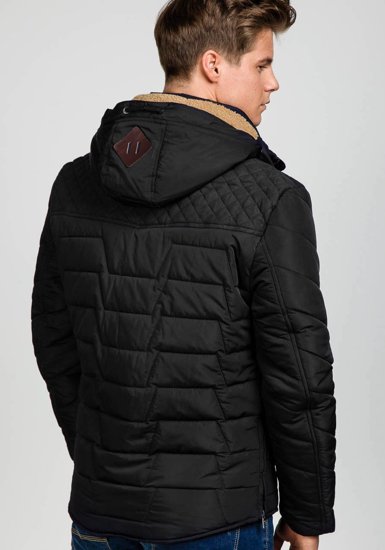 Blouson d'hiver pour homme noir Bolf 1673