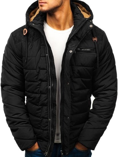 Blouson d'hiver pour homme noir Bolf 1673