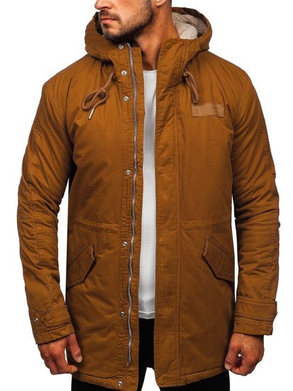 Blouson d'hiver pour homme parka camel Bolf EX838