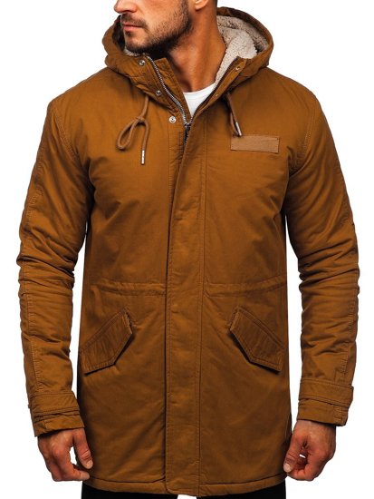 Blouson d'hiver pour homme parka camel Bolf EX838