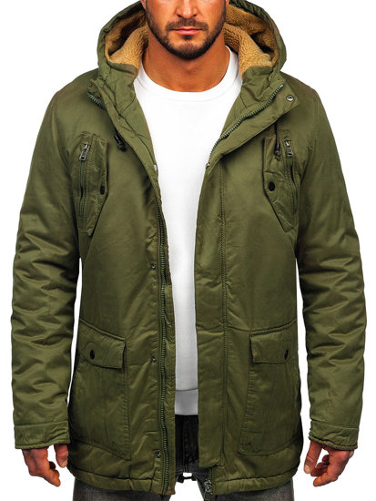 Blouson d'hiver pour homme parka vert Bolf 1794